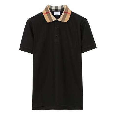 burberry poloshirt schwarz|burberry polo shirt vintage.